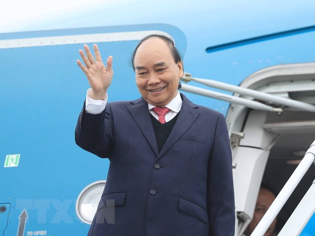 国家主席阮春福启程对印度尼西亚进行国事访问