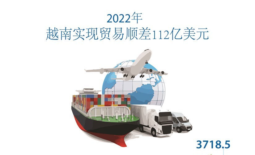 2022年越南实现贸易顺差112亿美元