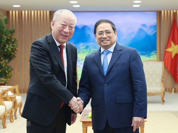 政府总理范明正会见中国领先的建筑公司董事长