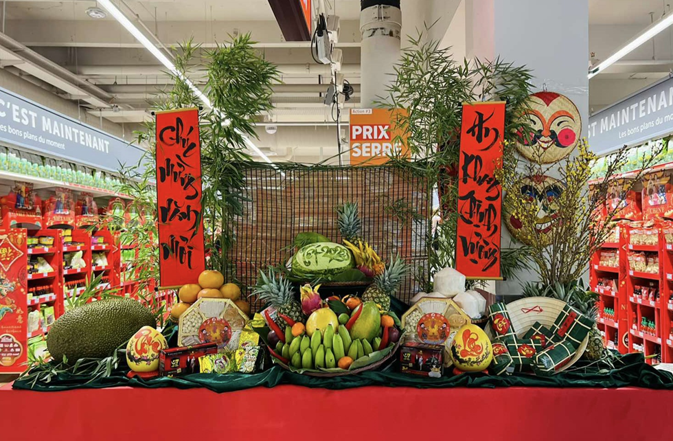 越南迎春商品在法国超市上架