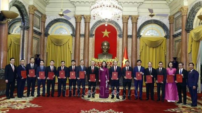越南国家代主席授予越南驻外大使任命决定