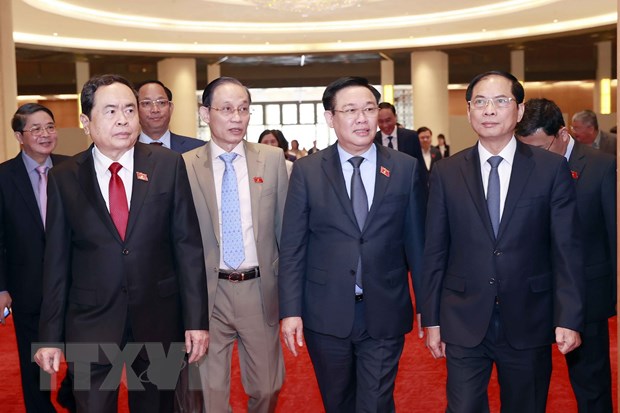 国会主席王廷惠出席2023年越南国会对外工作部署会议