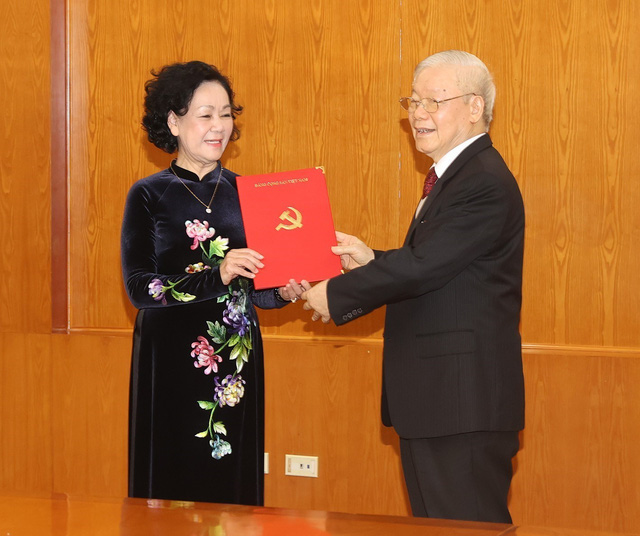 张氏梅同志担任越共中央书记处常务书记