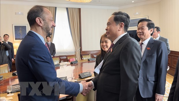 越南国会常务副主席陈青敏与西班牙参众两院领导举行会谈