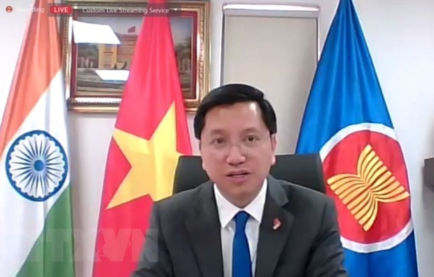 越南驻印度大使与旅居印度和尼泊尔越南人代表举行视频会晤