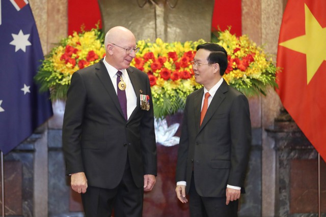 越南国家主席武文赏会见澳大利亚总督戴维•赫尔利