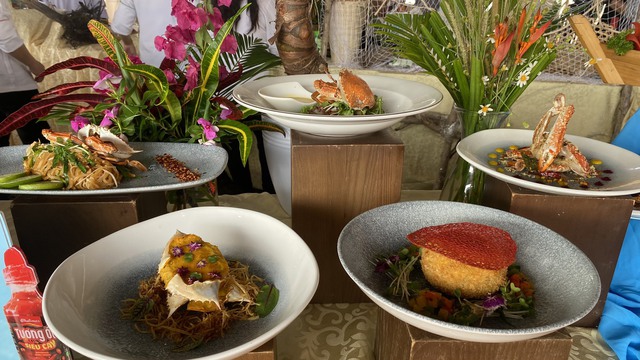 富国100道晗宁蟹菜肴创下越南记录