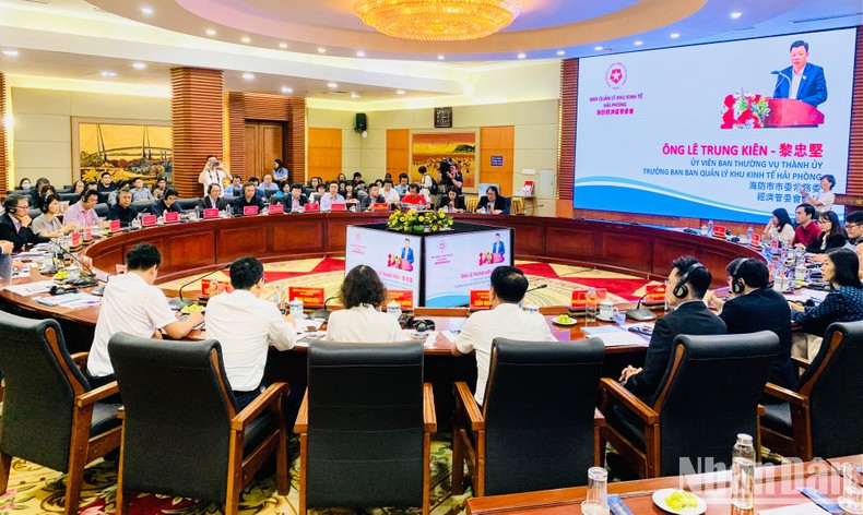 中国台湾电机电子工业同业公会赴海防市了解投资商机