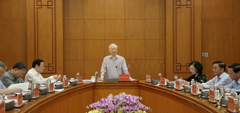 阮富仲总书记主持召开越共中央反腐败指导委员会会议