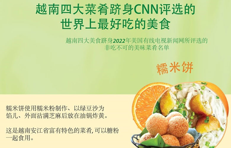 【Infographic】越南四大菜肴跻身CNN 评选的世界上最好吃的美食