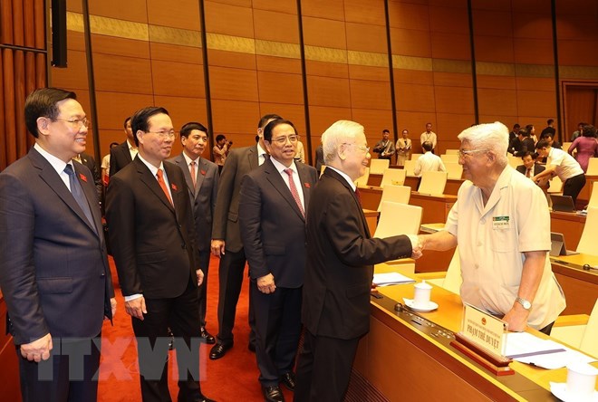 越南第十五届国会第五次会议今天隆重开幕