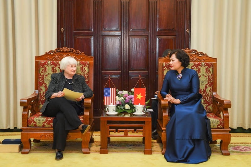 越南国家银行与美国财政部加强财政合作