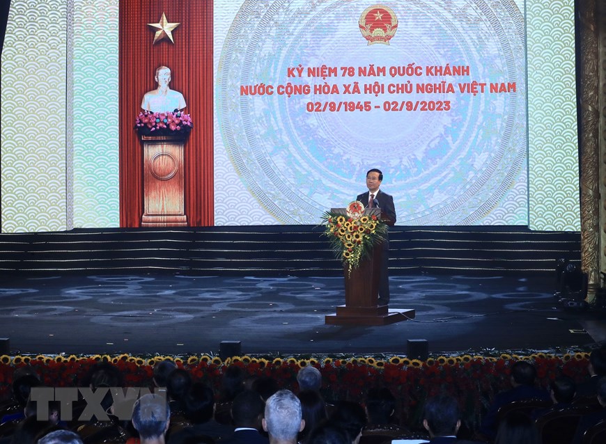 越南国家主席武文赏主持国庆78周年纪念典礼