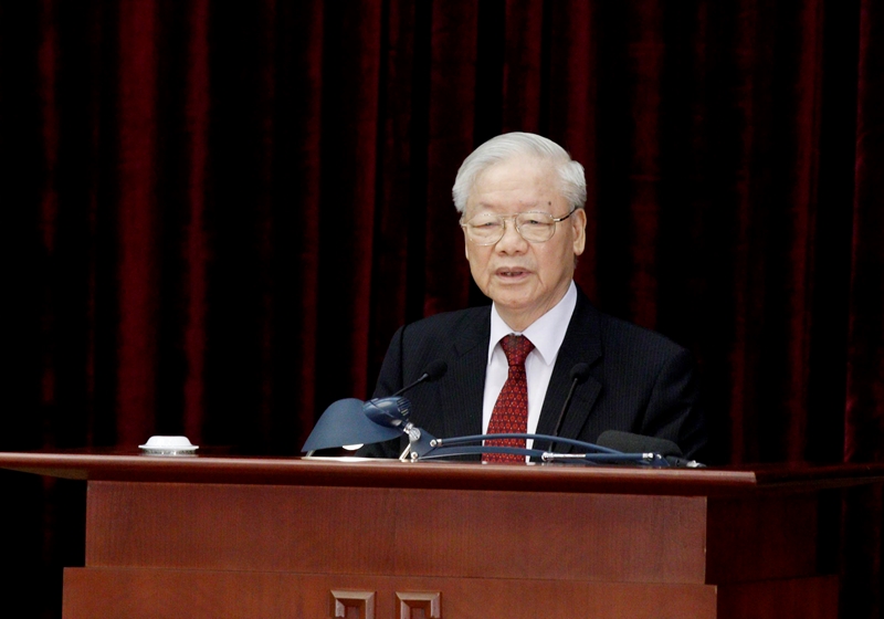 越南共产党第十三届中央委员会第八次全体会议闭幕