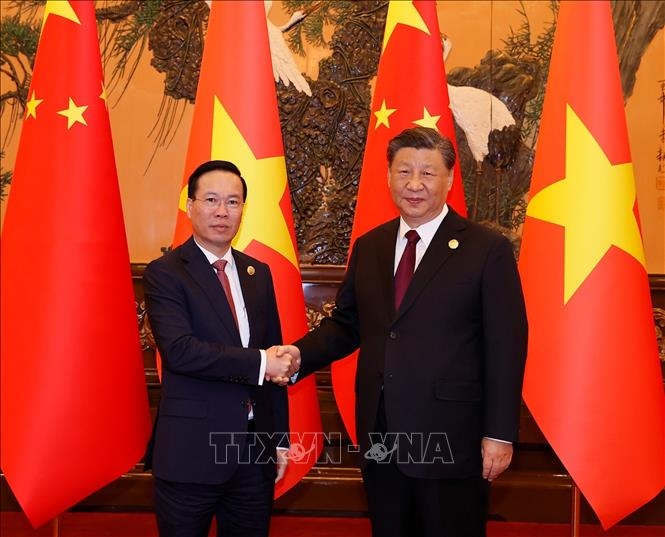 武文赏主席会见中共中央总书记、国家主席习近平