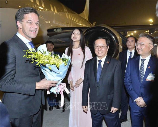 荷兰王国首相抵达河内 开始对越南进行正式访问