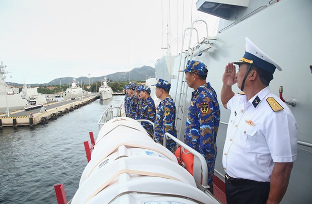 越南海军016光忠号舰启程前往中国参加“和平友谊-2023”联演