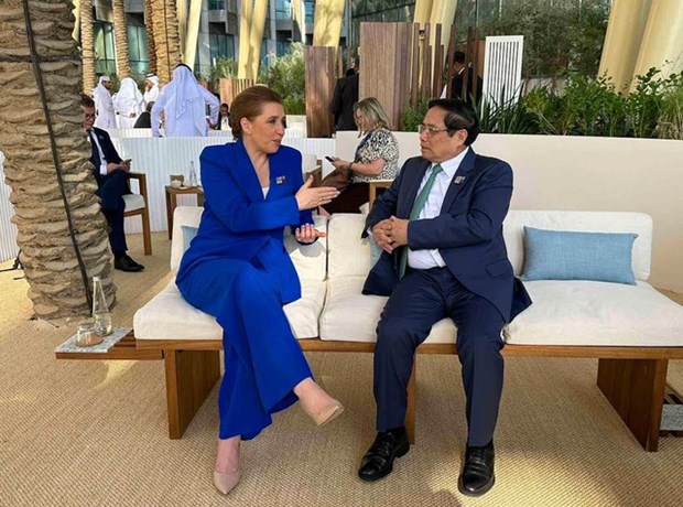 越南政府总理范明正会见各国和国际组织领导