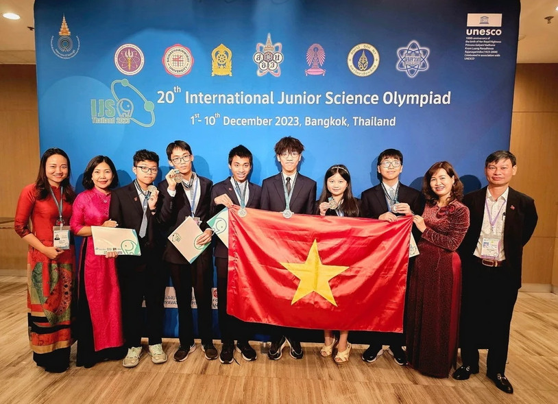 越南学生在2023年国际青少年科学奥林匹克竞赛中夺得6枚奖牌