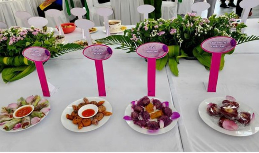 平新红薯制成的100道菜创越南纪录