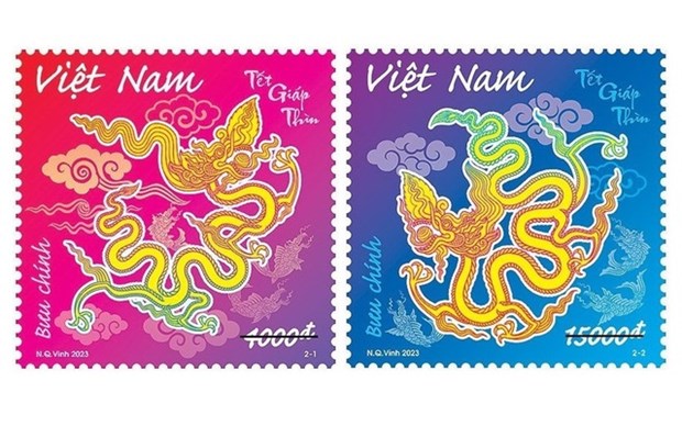 2024甲辰年春节邮票宣传越南的世界遗产