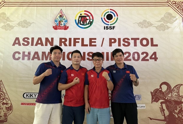 越南在2024年亚洲射击锦标赛夺得团体银牌