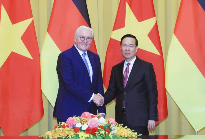 越南国家主席武文赏与德国总统施泰因迈尔举行会谈
