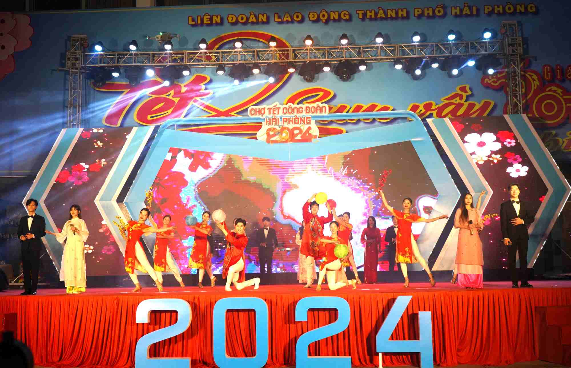 2024年海防市劳动联合会年货集市开市