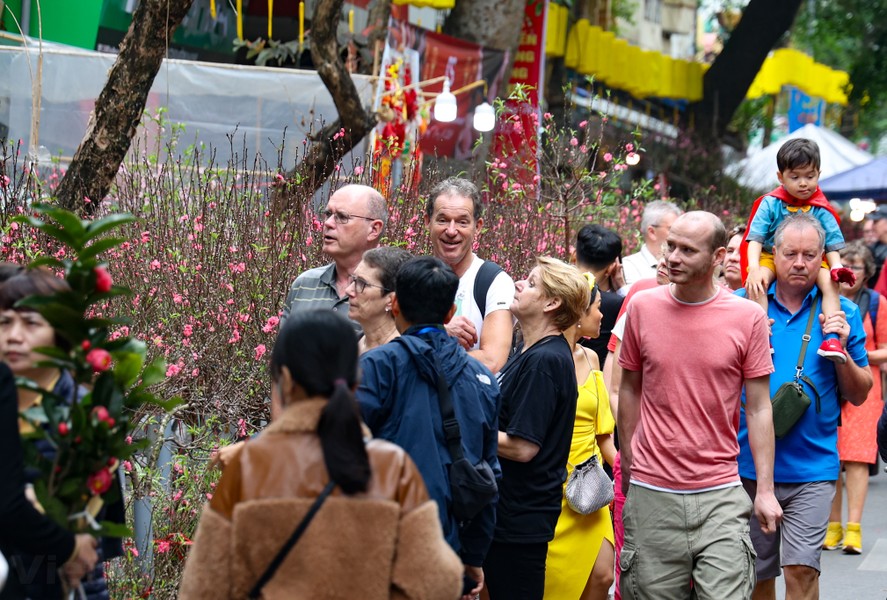 首都河内居民热火朝天的购物气氛（组图）