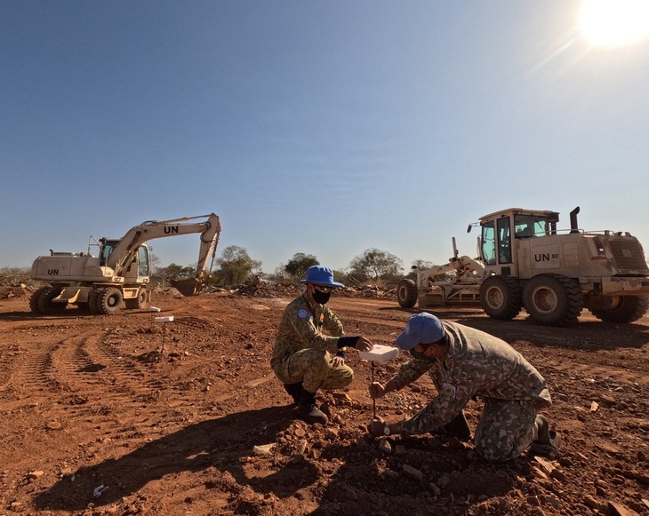 越南驻非洲工兵队建设的智慧营房即将竣工