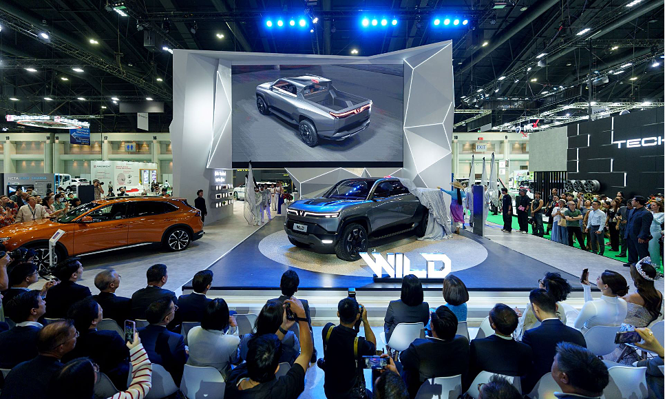 Vinfast电动车亮相泰国