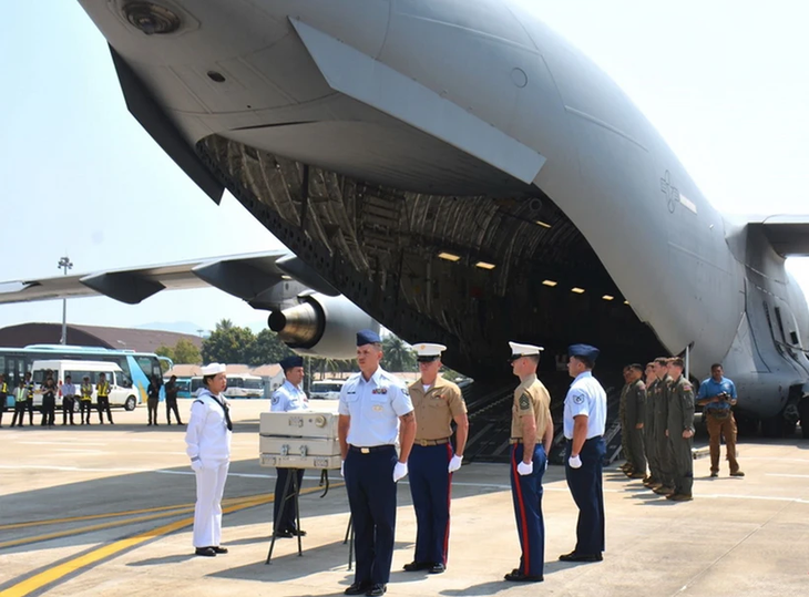 越南向美国移交在越南战争失踪的美国军人遗骸