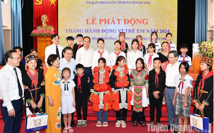 越南全国各地纷纷举行2024年儿童行动月启动仪式