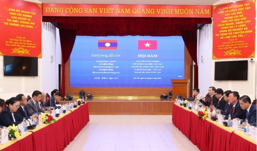 越南政府监察总署加强与老挝国家监察署的合作