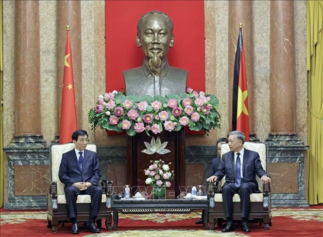 越南国家主席苏林会见中国党和国家代表团