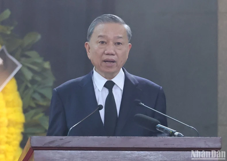 越共中央总书记阮富仲同志追悼会悼词（全文）