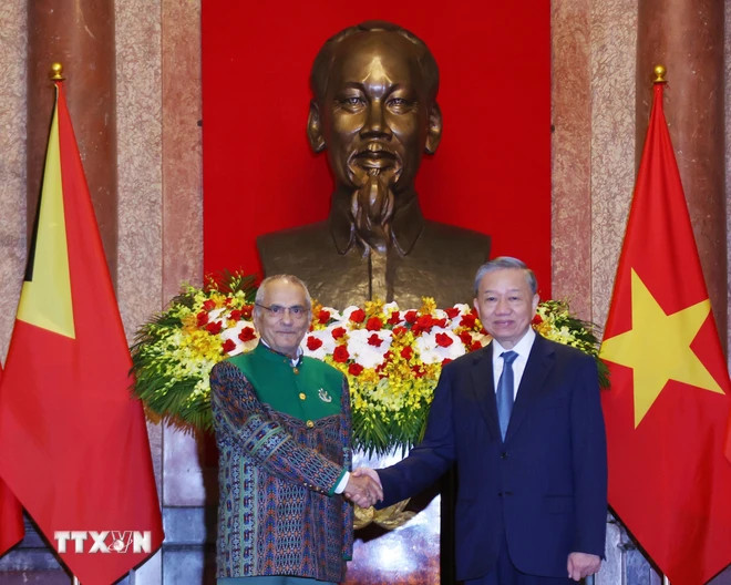 苏林主席与东帝汶总统若泽·拉莫斯·奥尔塔举行会谈