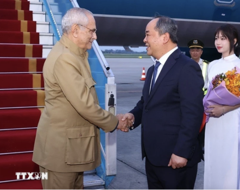 东帝汶总统抵达河内开始对越南进行国事访问