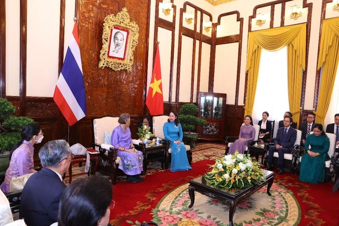 武氏映春副主席会见泰国公主玛哈·扎克里·诗琳通