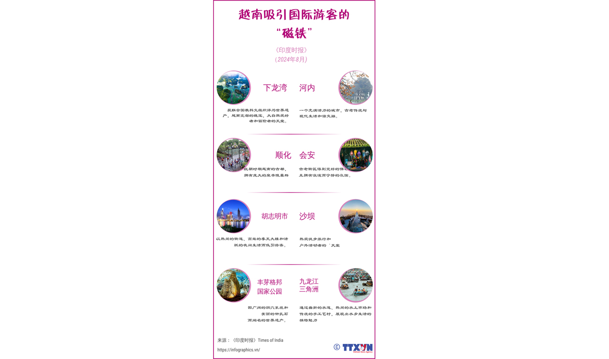 越南吸引国际游客的“磁铁”