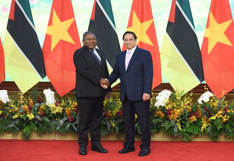越南政府总理范明正会见莫桑比克共和国总统菲利佩·纽西