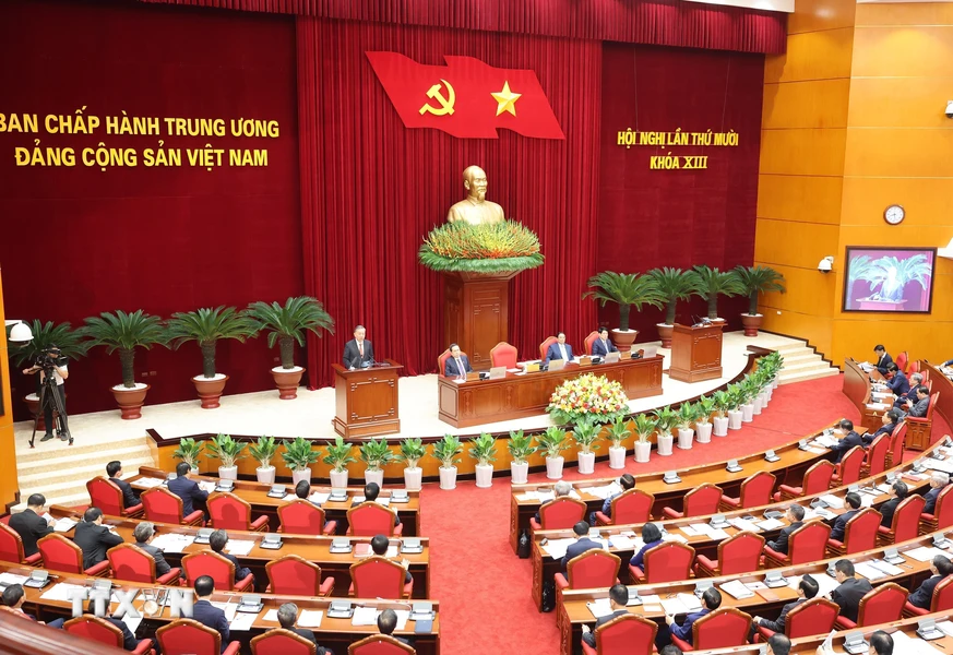 越南共产党第十三届中央委员会第十次全体会议隆重开幕（组图）