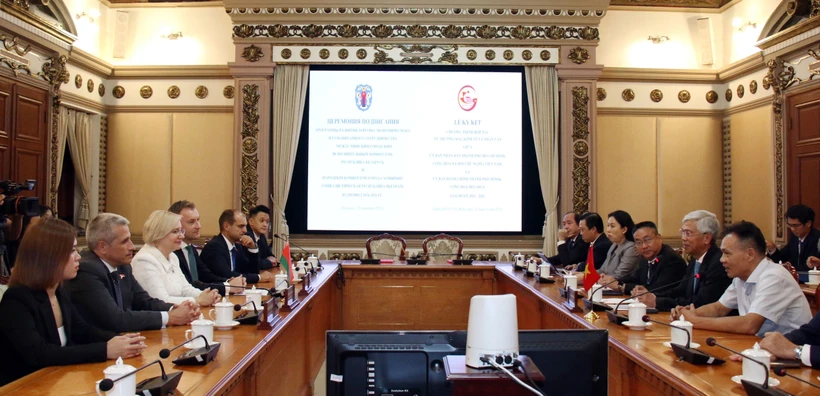 越南胡志明市与白俄罗斯明斯克市加强经贸合作