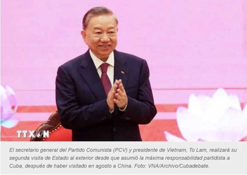 苏林总书记、国家主席访古：为越古兄弟情义增添重要活力