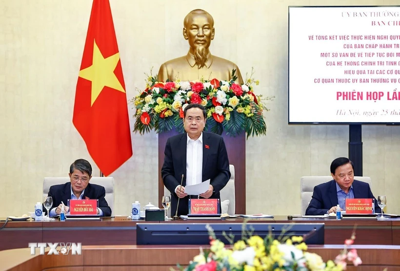 国会主席陈青敏主持总结第18-NQ TW号决议执行情况指导委员会第一次会议