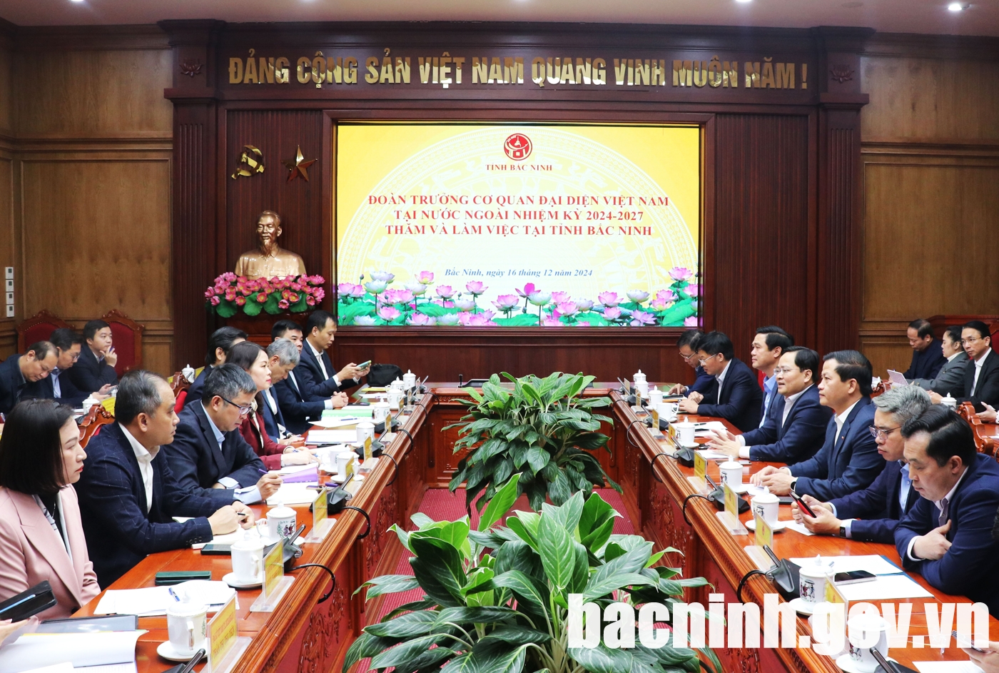 北宁省领导会见越南驻外代表机构首席代表