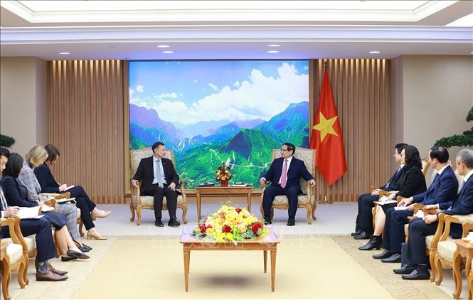 越南政府总理范明正会见即将离任的澳大利亚驻越大使