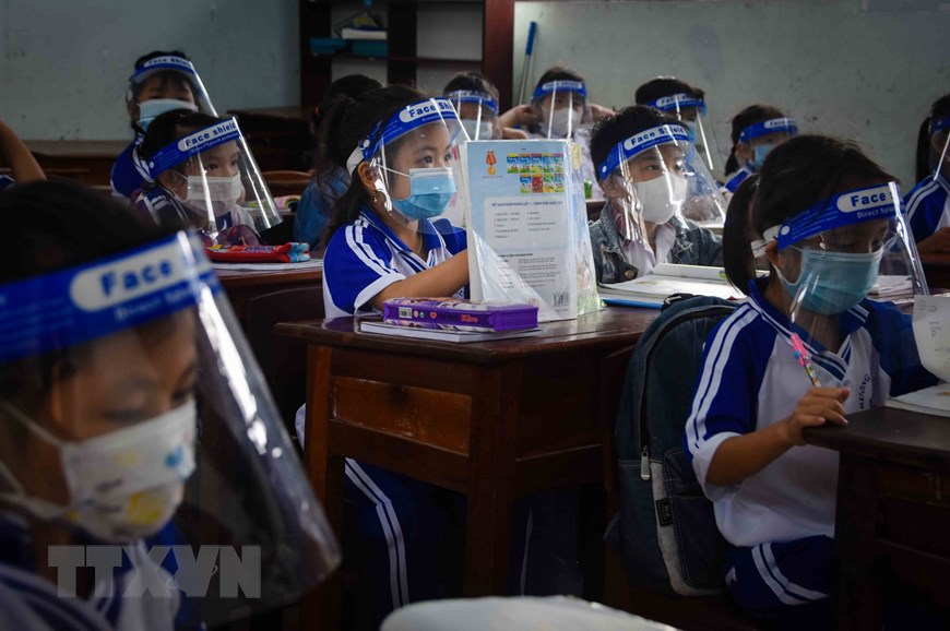 Спецкласс во время пандемии COVID-19 в провинции Камау