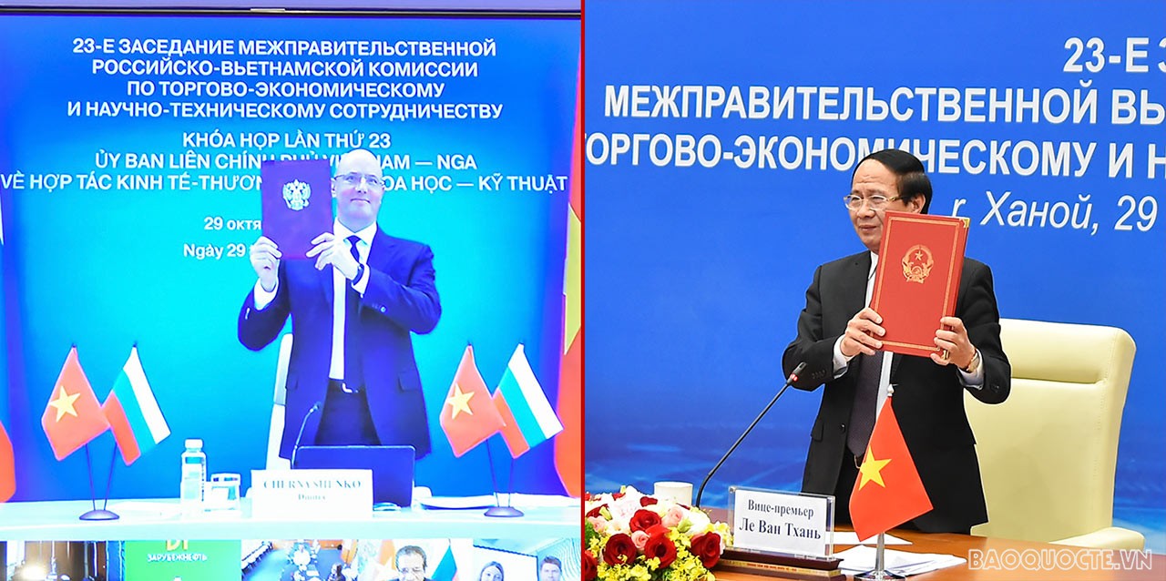 Состоялось 23-е заседание Межправительственного вьетнамо-российского комитета по торгово-экономическому и научно-технологическому сотрудничеству