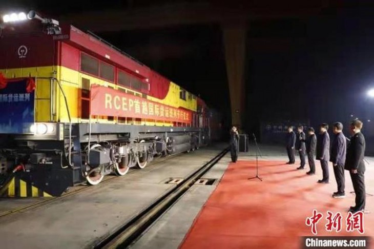 Первый грузовой поезд в рамках ВРЭП отправился из Китая во Вьетнам